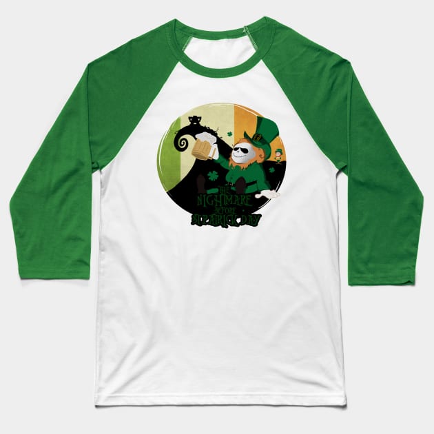 A Nightmare Before St Patrick's Day Baseball T-Shirt by PoetandChef